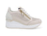 Melluso Scarpe Estive con Zip e Stringhe tomaia Pelle Beige R20444-222124